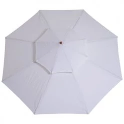Outsunny Parasols Parasol Droit Bois Peuplier Blanc -Parasols Soldes Magasin parasol droit bois peuplier blanc 5