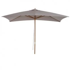 Outsunny Parasols Parasol Droit Rectangulaire Gris