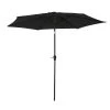 Happy Garden Parasols Parasol Droit Rond 2,70m En Aluminium Et Toile Noire -Parasols Soldes Magasin parasol droit rond 2 70m en aluminium et toile noire 2