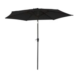 Happy Garden Parasols Parasol Droit Rond 2,70m En Aluminium Et Toile Taupe -Parasols Soldes Magasin parasol droit rond 2 70m en aluminium et toile noire