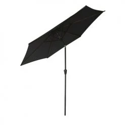 Happy Garden Parasols Parasol Droit Rond 2,70m En Aluminium Et Toile Noire -Parasols Soldes Magasin parasol droit rond 2 70m en aluminium et toile noire 3