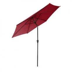 Happy Garden Parasols Parasol Droit Rond 2,70m En Aluminium Et Toile Rouge -Parasols Soldes Magasin parasol droit rond 2 70m en aluminium et toile rouge 1