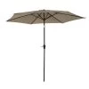 Happy Garden Parasols Parasol Droit Rond 2,70m En Aluminium Et Toile Taupe -Parasols Soldes Magasin parasol droit rond 2 70m en aluminium et toile taupe