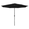 Happy Garden Parasols Parasol Droit Rond 3,30m En Aluminium Et Toile Noire -Parasols Soldes Magasin parasol droit rond 3 30m en aluminium et toile noire