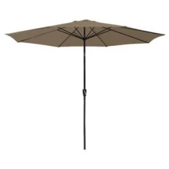 Happy Garden Parasols Parasol Droit Rond 3,30m En Aluminium Et Toile Rouge -Parasols Soldes Magasin parasol droit rond 3 30m en aluminium et toile taupe 6