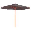 Gecko Jardin Parasols Parasol Gris En Bois 350 Cm -Parasols Soldes Magasin parasol gris en bois 350 cm