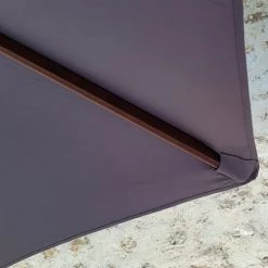 Gecko Jardin Parasols Parasol Gris En Bois 350 Cm -Parasols Soldes Magasin parasol gris en bois 350 cm 4