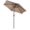 Outsunny Parasols Parasol Hexagonal Inclinable Beige -Parasols Soldes Magasin parasol hexagonal inclinable beige