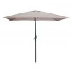 Wadiga Parasols Parasol Inclinable Avec Manivelle En Aluminium Et Toile Gris Taupe -Parasols Soldes Magasin parasol inclinable avec manivelle en aluminium et toile gris taupe