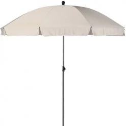 Wadiga Parasols Parasol Inclinable Beige - Diamètre 250cm