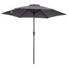 Outsunny Parasols Parasol Inclinable De Jardin Rouge Vineux -Parasols Soldes Magasin parasol inclinable de jardin rouge vineux 6