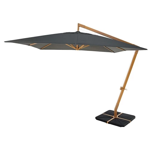 Maisons Du Monde Parasols Parasol Inclinable En Aluminium Avec Pied Toile Gris Anthracite 3x3 3 Maisons Du Monde Parasols Parasol Inclinable En Aluminium Avec Pied Toile Gris Anthracite 3x3