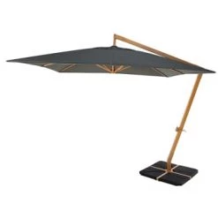 Maisons Du Monde Parasols Parasol Inclinable En Aluminium Avec Pied Toile Taupe 3x3 -Parasols Soldes Magasin parasol inclinable en aluminium avec pied toile gris anthracite 3x3 camberra 1000 8 12 164381 1