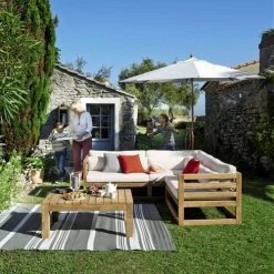 Maisons Du Monde Parasols Parasol Inclinable En Aluminium Toile écrue 3x3M -Parasols Soldes Magasin parasol inclinable en aluminium toile ecrue 3x3m 1000 16 34 139926 4