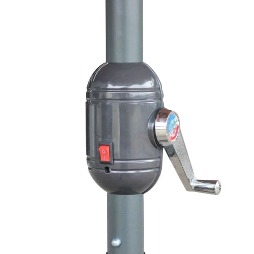 Alice's Garden Parasols Parasol Led D 2,7m Helios Rouge, Mât Central, Lumière Intégrée Et 7 Alice's Garden Parasols Parasol Led D 2,7m Helios Rouge, Mât Central, Lumière Intégrée Et – Image 5