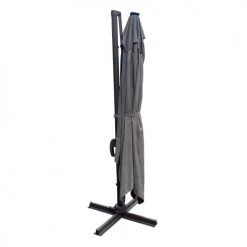 Happy Garden Parasols Parasol Led Déporté Rectangulaire Led 3x4m Gris Avec Housse -Parasols Soldes Magasin parasol led deporte rectangulaire led 3x4m gris avec housse 2