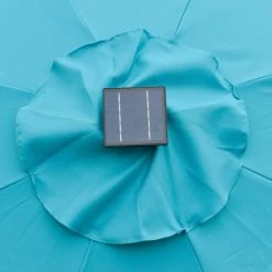 Outsunny Parasols Parasol Lumineux LED Octogonal Inclinable Bleu Turquoise 12 Outsunny Parasols Parasol Lumineux LED Octogonal Inclinable Bleu Turquoise -Parasols Soldes Magasin parasol lumineux led octogonal inclinable bleu turquoise 4