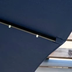 Outsunny Parasols Parasol Lumineux Rectangulaire Inclinable Bleu -Parasols Soldes Magasin parasol lumineux rectangulaire inclinable bleu 5