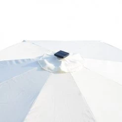Outsunny Parasols Parasol Octogonal Inclinable LED Crème -Parasols Soldes Magasin parasol octogonal inclinable led creme 4