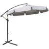 Outsunny Parasols Parasol Octogonal Inclinable Manivelle Acier époxy Polyester Gris -Parasols Soldes Magasin parasol octogonal inclinable manivelle acier epoxy polyester gris