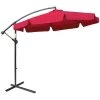Outsunny Parasols Parasol Octogonal Inclinable Manivelle Acier époxy Polyester Rouge -Parasols Soldes Magasin parasol octogonal inclinable manivelle acier epoxy polyester rouge