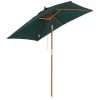 Outsunny Parasols Parasol Rectangulaire Inclinable Vert