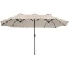 Tectake Parasols Parasol SILIA En Aluminium 460 X 270 Cm Réglable En Hauteur Beige -Parasols Soldes Magasin parasol silia en aluminium 460 x 270 cm reglable en hauteur beige