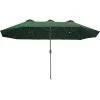 Tectake Parasols Parasol SILIA En Aluminium 460 X 270 Cm Réglable En Hauteur Vert -Parasols Soldes Magasin parasol silia en aluminium 460 x 270 cm reglable en hauteur vert