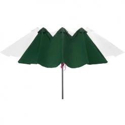 Tectake Parasols Parasol SILIA En Aluminium 460 X 270 Cm Réglable En Hauteur Vert -Parasols Soldes Magasin parasol silia en aluminium 460 x 270 cm reglable en hauteur vert 3