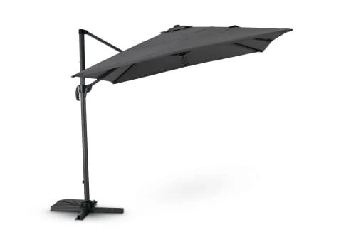 Kerama Parasols Parasol Suspendu Anthracite Avec Structure Tissée Gris 2,5×2,5m 4 Kerama Parasols Parasol Suspendu Anthracite Avec Structure Tissée Gris 2,5×2,5m – Image 2