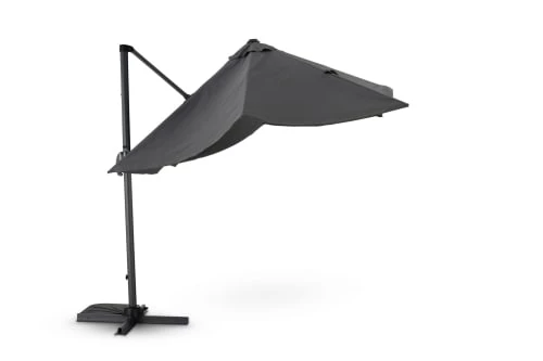 Kerama Parasols Parasol Suspendu Anthracite Avec Structure Tissée Gris 2,5×2,5m 5 Kerama Parasols Parasol Suspendu Anthracite Avec Structure Tissée Gris 2,5×2,5m – Image 3