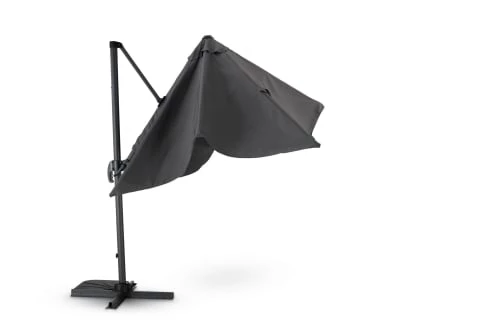 Kerama Parasols Parasol Suspendu Anthracite Avec Structure Tissée Gris 2,5×2,5m 7 Kerama Parasols Parasol Suspendu Anthracite Avec Structure Tissée Gris 2,5×2,5m – Image 5