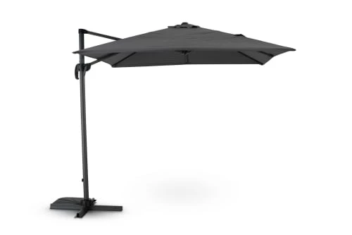 Kerama Parasols Parasol Suspendu Anthracite Avec Structure Tissée Gris 2,5×2,5m 3 Kerama Parasols Parasol Suspendu Anthracite Avec Structure Tissée Gris 2,5×2,5m