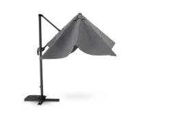 Kerama Parasols Parasol Suspendu Anthracite Avec Structure Tissée Gris Clair 2,5×2,5m -Parasols Soldes Magasin parasol suspendu anthracite avec structure tissee gris clair 2 5 2 5m 3