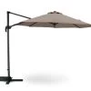 Kerama Parasols Parasol Suspendu Structure Anthracite Et Tissu Marron 3m De Diamètre -Parasols Soldes Magasin parasol suspendu structure anthracite et tissu marron 3m de diametre