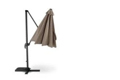 Kerama Parasols Parasol Suspendu Structure Anthracite Et Tissu Marron 3m De Diamètre -Parasols Soldes Magasin parasol suspendu structure anthracite et tissu marron 3m de diametre 5