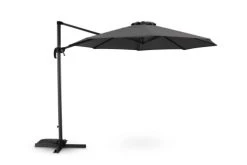 Kerama Parasols Parasol Suspendu Structure Et Tissu Gris Anthracite 3m De Diamètre
