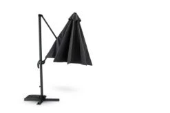 Kerama Parasols Parasol Suspendu Structure Et Tissu Gris Anthracite 3m De Diamètre -Parasols Soldes Magasin parasol suspendu structure et tissu gris anthracite 3m de diametre 4