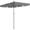 Tectake Parasols Parasol VANESSA 200 X 125 Cm Réglable En Hauteur Et Inclinable Gris -Parasols Soldes Magasin parasol vanessa 200 x 125 cm reglable en hauteur et inclinable gris