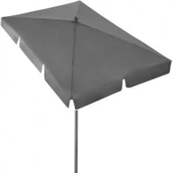 Tectake Parasols Parasol VANESSA 200 X 125 Cm Réglable En Hauteur Et Inclinable Gris -Parasols Soldes Magasin parasol vanessa 200 x 125 cm reglable en hauteur et inclinable gris 2