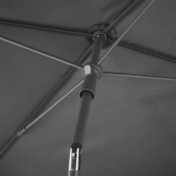 Tectake Parasols Parasol VANESSA 200 X 125 Cm Réglable En Hauteur Et Inclinable Gris -Parasols Soldes Magasin parasol vanessa 200 x 125 cm reglable en hauteur et inclinable gris 4