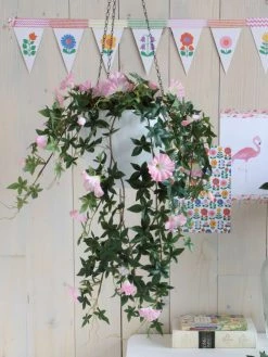 Mica Decorations Plantes D'intérieur Et Fleurs D'intérieur Petunia Artificielle Suspendue Rose H80 -Parasols Soldes Magasin petunia artificielle suspendue rose h80 4