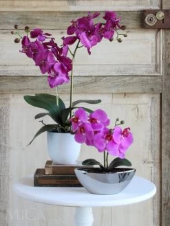 Mica Decorations Plantes D'intérieur Et Fleurs D'intérieur Phalaenopsis Artificielle Violet En Pot H66 -Parasols Soldes Magasin phalaenopsis artificielle violet en pot h66 1