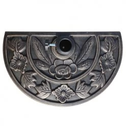 Outsunny Parasols Pied De Parasol Demi-cercle Résine Imitation Fonte Bronze -Parasols Soldes Magasin pied de parasol demi cercle resine imitation fonte bronze 2