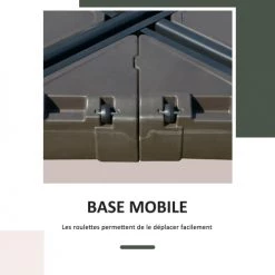 Outsunny Parasols Pied De Parasol Déporté Base De Lestage HDPE Gris -Parasols Soldes Magasin pied de parasol deporte base de lestage hdpe gris 2