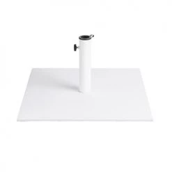 Maisons Du Monde Parasols Pied De Parasol En Fer Blanc Mat 35 Kg