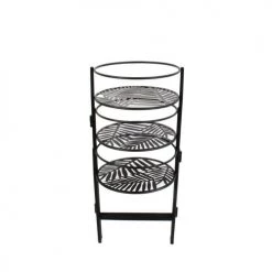 The Home Deco Factory Pots, Cache-pots Et Jardinières D'extérieur Piédestal Porte Plante En Métal Noir -Parasols Soldes Magasin piedestal porte plante en metal noir 2