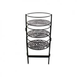 The Home Deco Factory Pots, Cache-pots Et Jardinières D'extérieur Piédestal Porte Plante En Métal Noir -Parasols Soldes Magasin piedestal porte plante en metal noir 3