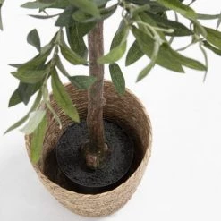 Oviala Plantes D'intérieur Et Fleurs D'intérieur Plante Artificielle Avec Pot Olivier, Hauteur 135 Cm Vert -Parasols Soldes Magasin plante artificielle avec pot olivier hauteur 135 cm vert 5