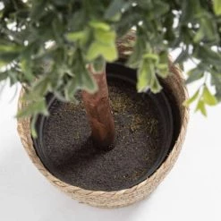 Oviala Plantes D'intérieur Et Fleurs D'intérieur Plante Artificielle Avec Pot Polyèthylène Vert -Parasols Soldes Magasin plante artificielle avec pot polyethylene vert 5